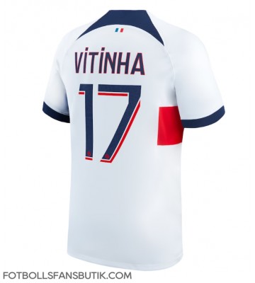 Paris Saint-Germain Vitinha #17 Replika Bortatröja 2023-24 Kortärmad